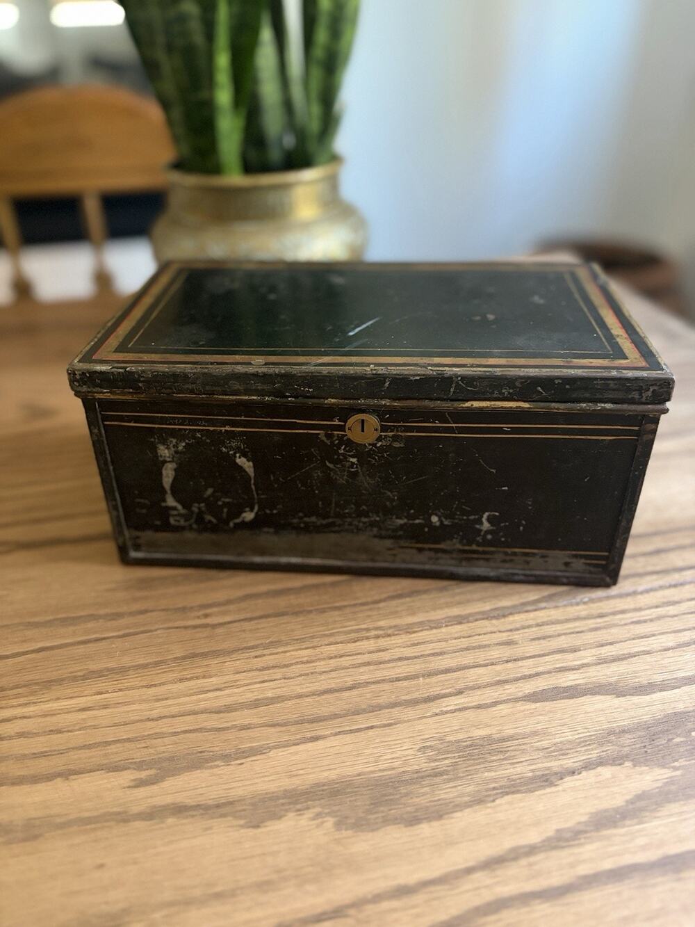 Rare Antique 1880 Magneso-Calcite Fire-Proof Co. Boston Document Box Fire Safe